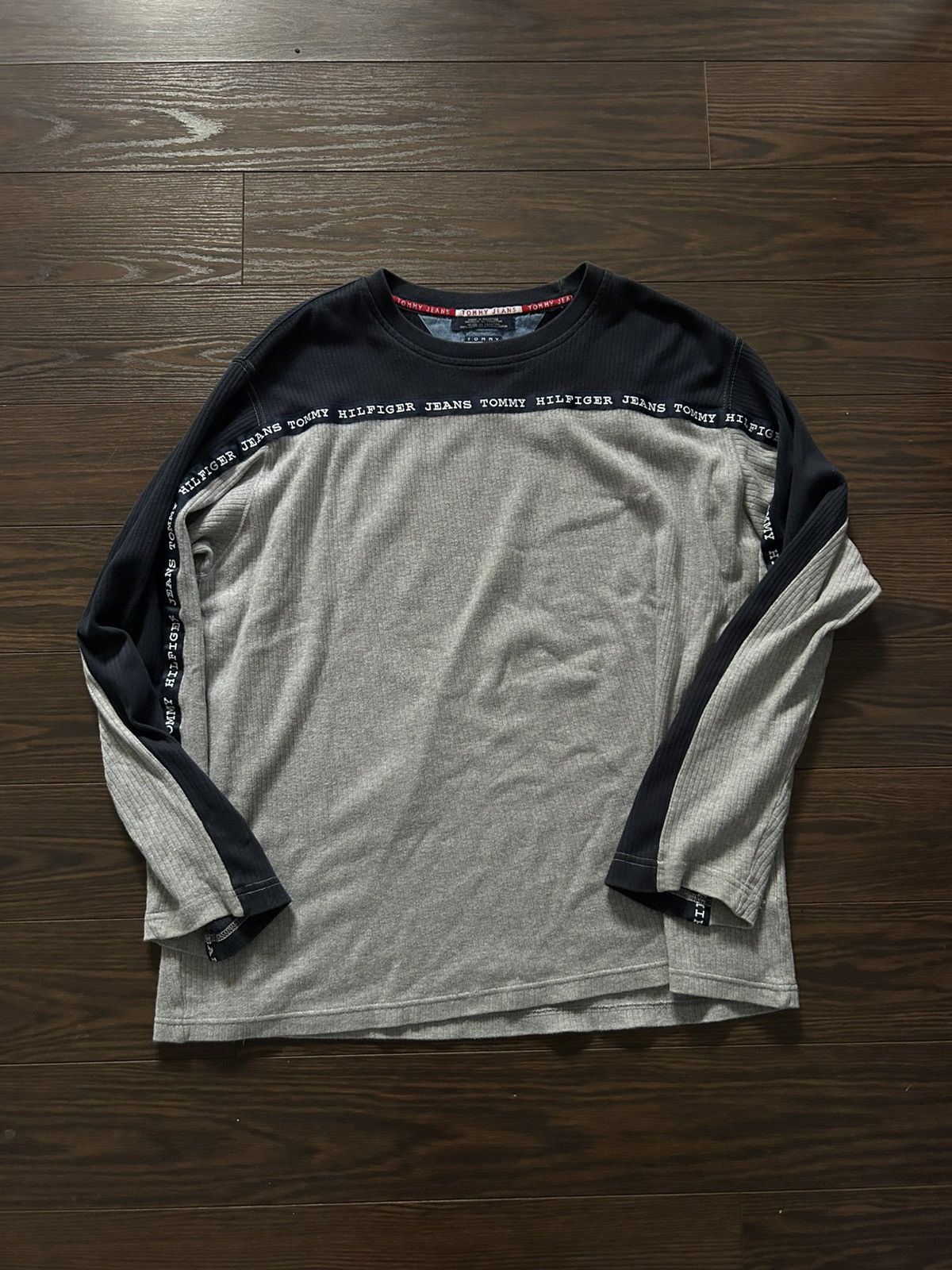Vintage Tommy Hilfiger Jeans Y2K Long Sleeve Shirt Large