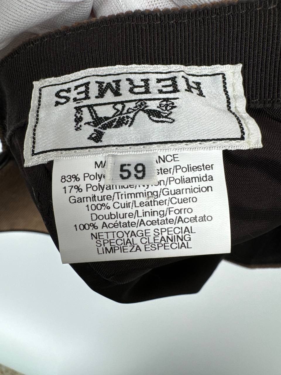 Hermes Hermes Corduroy Logo Cap Size ONE SIZE - 10 Thumbnail