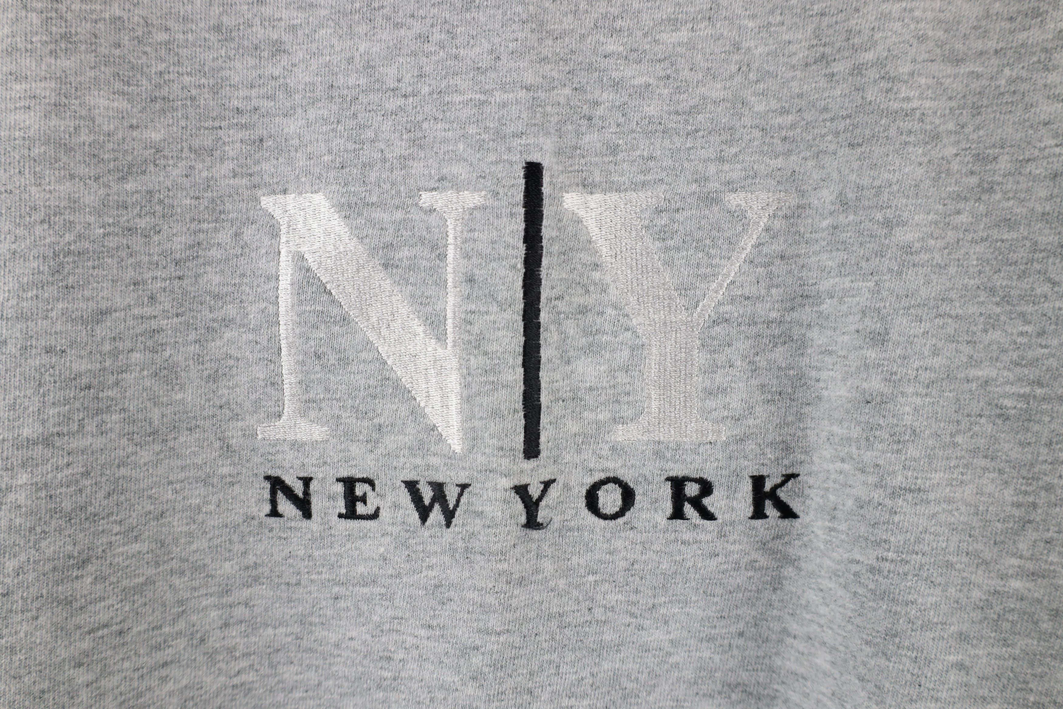 Vintage Vintage 90s Streetwear Out New York T-Shirt Heather Gray Size US XL / EU 56 / 4 - 4 Thumbnail