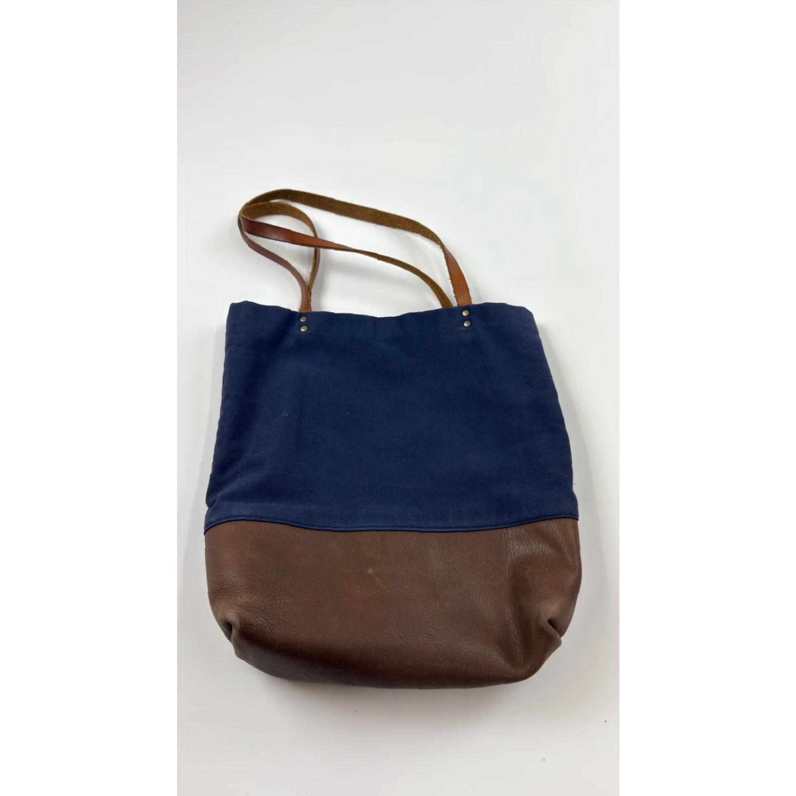 Vintage Umbrella Collective Tote Bag Womens Leather Canvas Large Shoulder Purse Handbag Size ONE SIZE - 2 Thumbnail