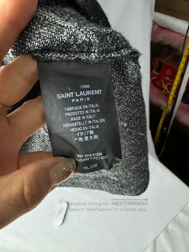 Saint Laurent Paris Saint Laurent Paris Tie-Dye Knit Sweater. Size US L / EU 52-54 / 3 - 4 Thumbnail