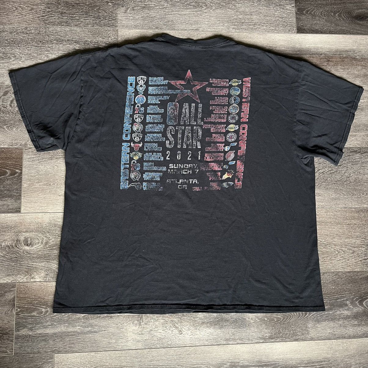 NBA × Vintage Vintage NBA All Star Game East v West Faded Graphic Tee 2021 Size US XXL / EU 58 / 5 - 2 Thumbnail