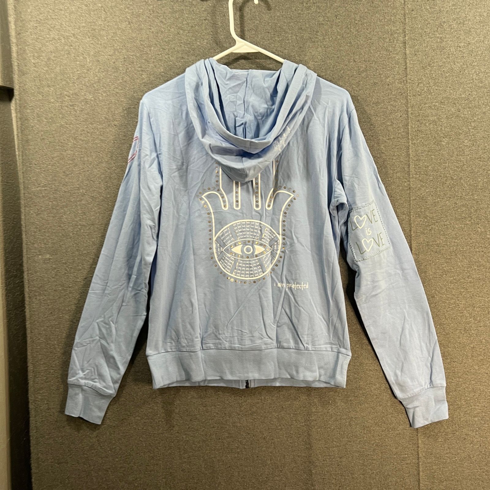 Other Peace Love World Women Hood Full Zip Blue ,Size XS Size XS / US 0-2 / IT 36-38 - 2 Thumbnail