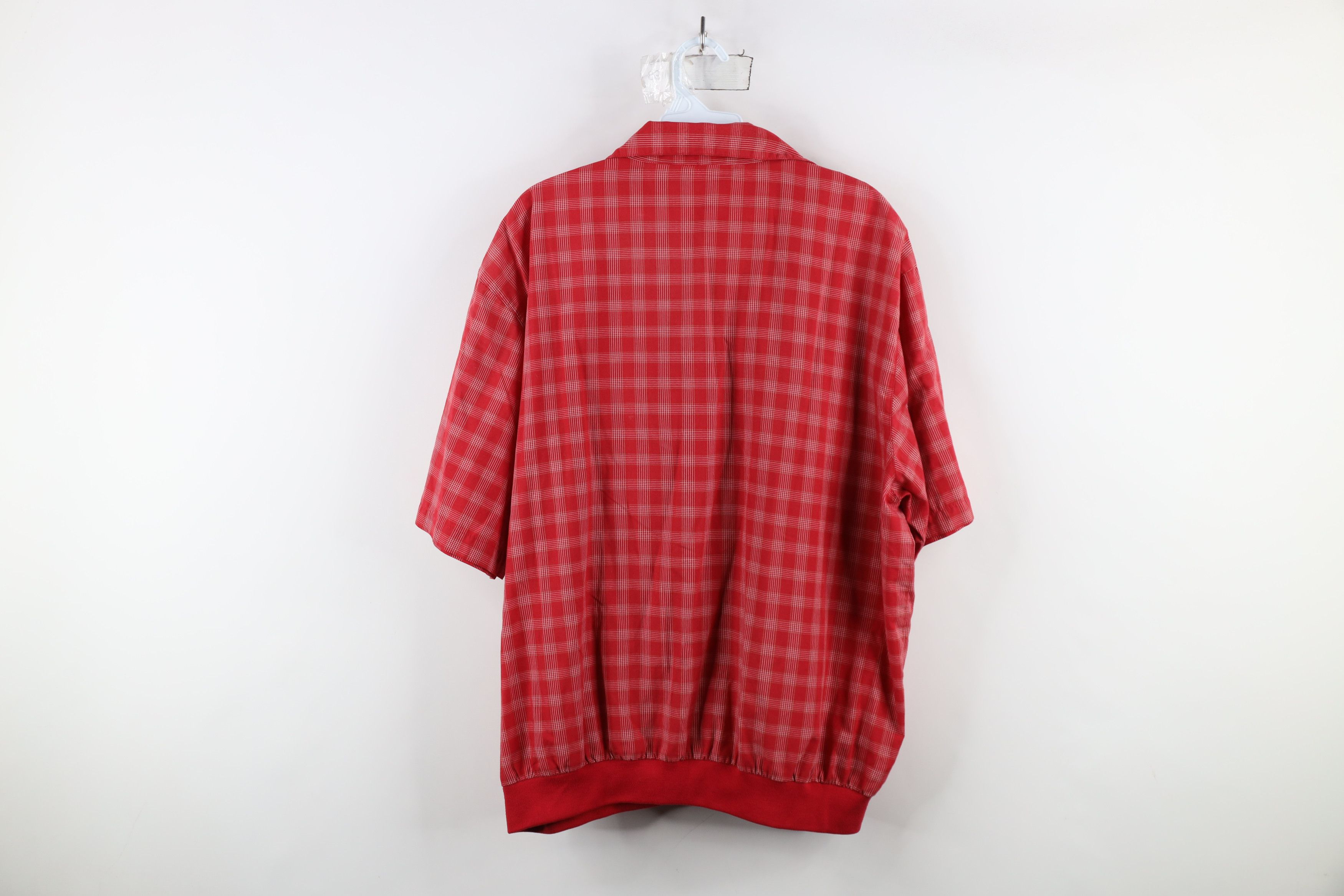Vintage Vintage 90s Streetwear Short Sleeve Collared Shirt Jacket Size US XXL / EU 58 / 5 - 11 Thumbnail