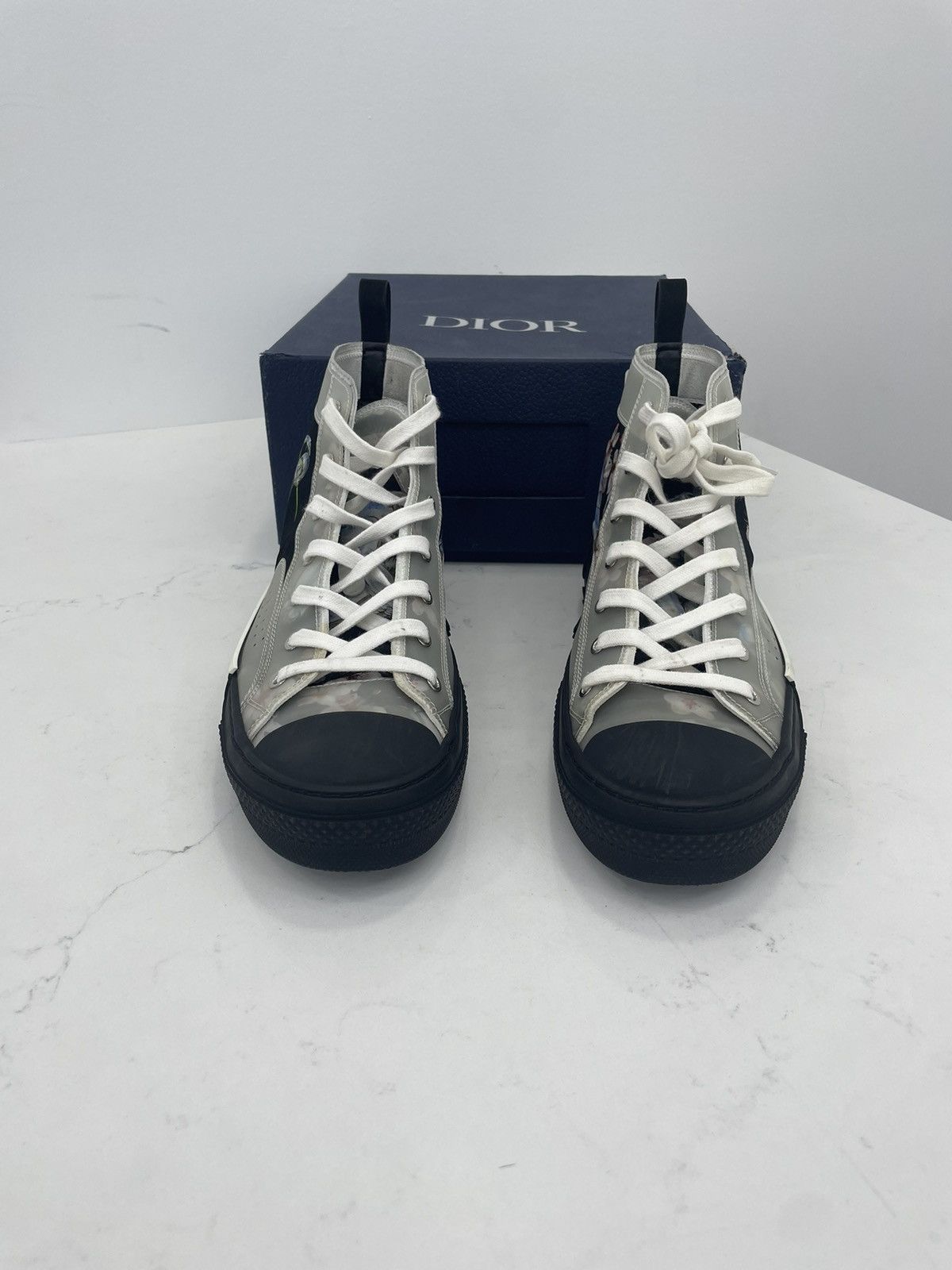 Dior Dior b23 Hi-top black and white Size US 10 / EU 43 - 2 Thumbnail