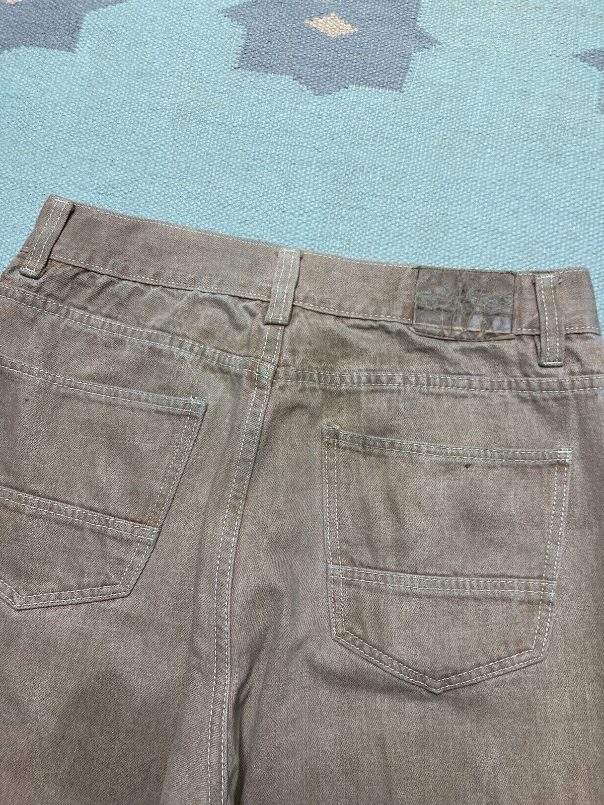 Vintage VTG y2k baggy jeans godbody wide pipes skater tan 34x31 Size US 34 / EU 50 - 3 Thumbnail
