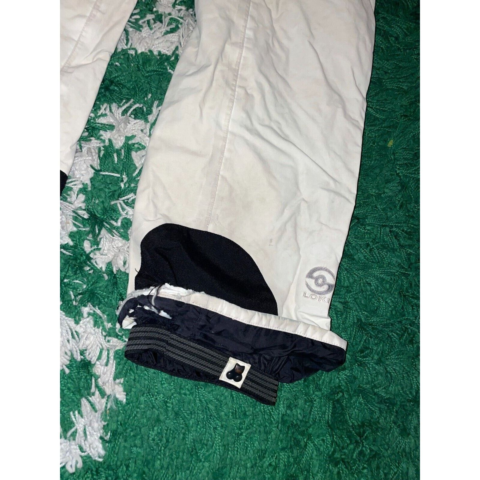 Vintage Womens Loki Ski Pants Skiwear Nylon Bottoms White Women 2 2W Size 26" / US 2 / IT 38 - 4 Thumbnail