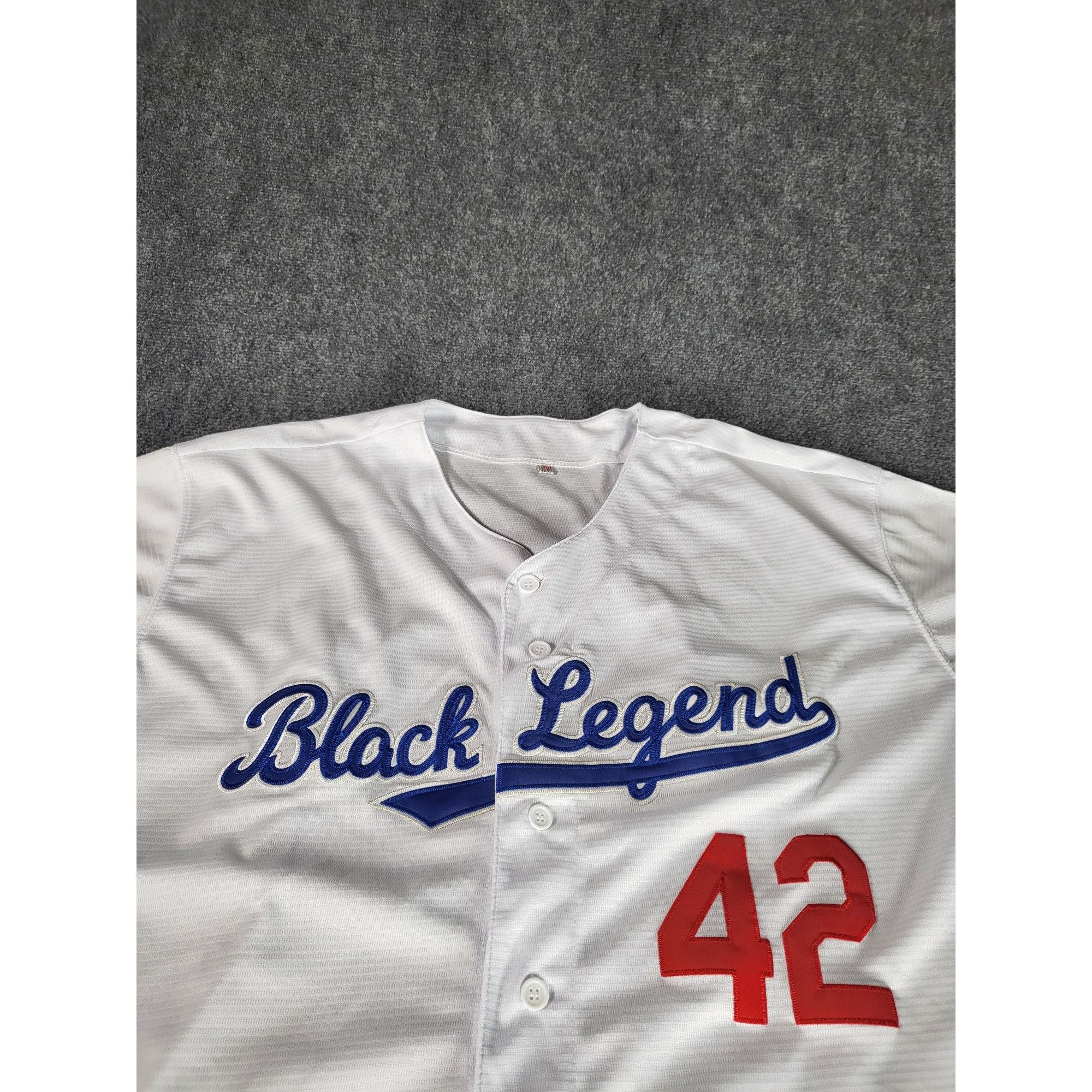 Other Black Legend 42 Baseball Jersey Men Sz XXL Embroidered Stitc Size US XXL / EU 58 / 5 - 3 Thumbnail
