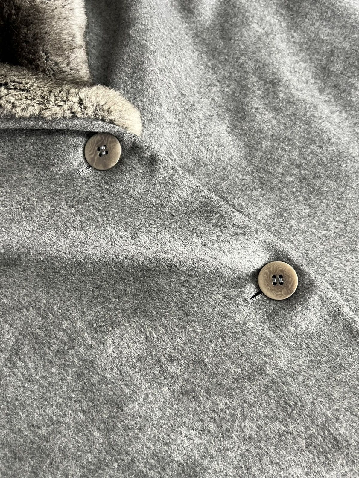 Jil Sander Vintage Jil Sander fur trench coat grey very rare Size S / US 4 / IT 40 - 7 Thumbnail