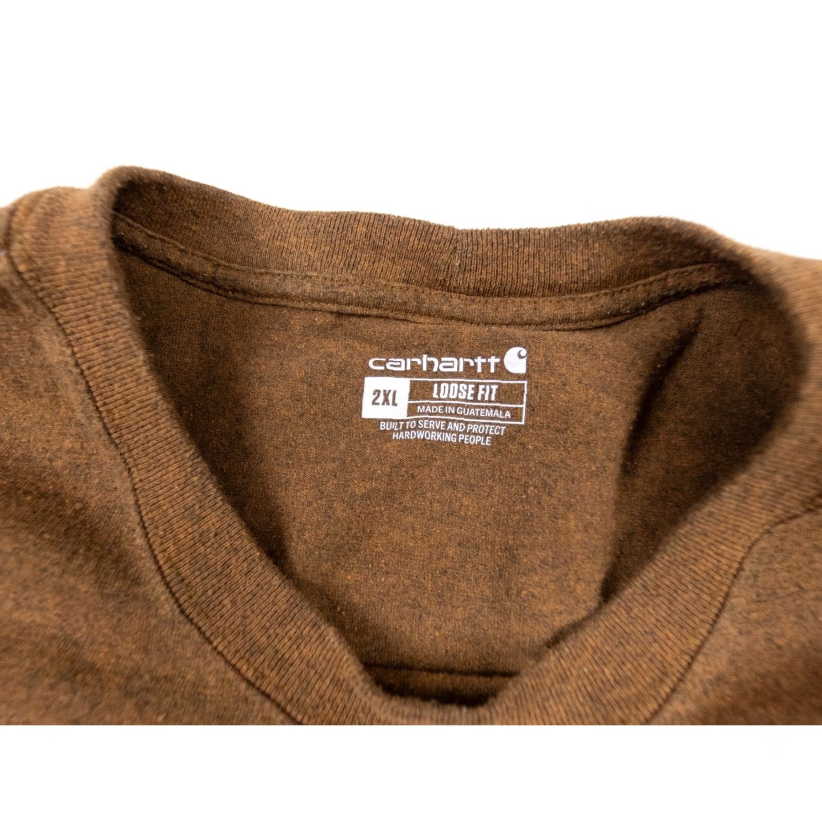 Carhartt Carhartt Brown Pocket T-Shirt Adult 2XL Short Sleeve Regular Fit Workwear Outdoors Mens Size US XXL / EU 58 / 5 - 6 Thumbnail