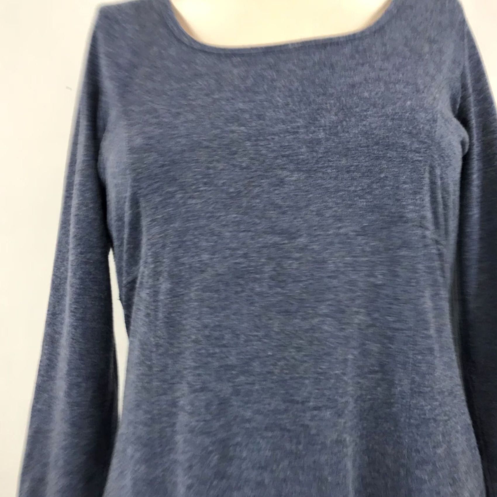 Prana PRANA WOMEN'S S DRESS BLUE LONG SLEEVE ROUND NECK PULL-OVER SHORT DRESS Size S / US 4 / IT 40 - 2 Thumbnail