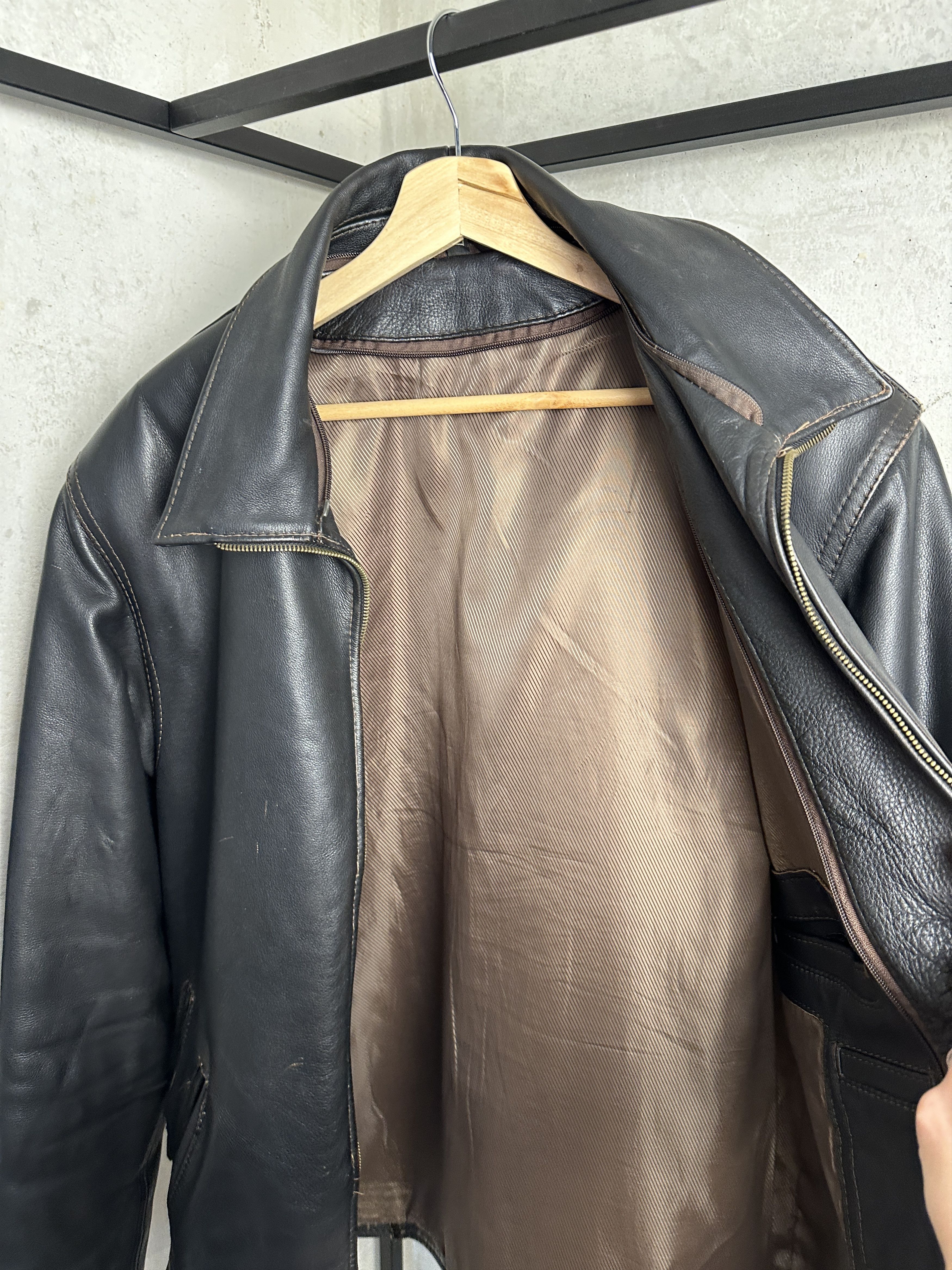 Vintage Wrangler Boxy Leather Jacket