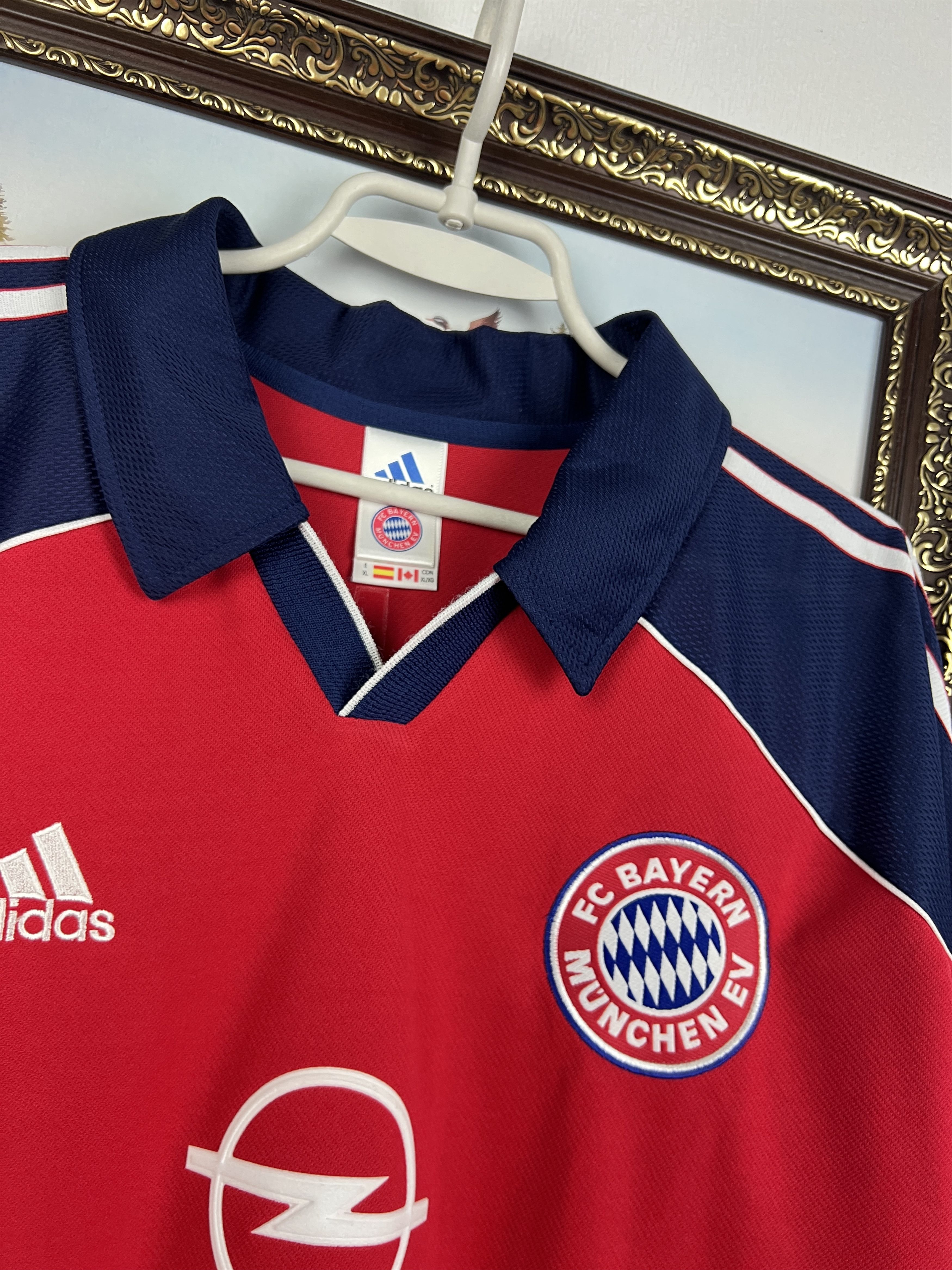 Adidas Bayern Munich Home football shirt Soccer Lizarazu Jersey Size US XL / EU 56 / 4 - 7 Thumbnail