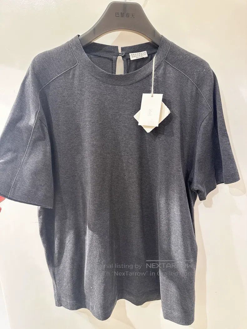 Brunello Cucinelli Brunello Cucinelli Studded Short-sleeve Size M / US 6-8 / IT 42-44 - 2 Thumbnail