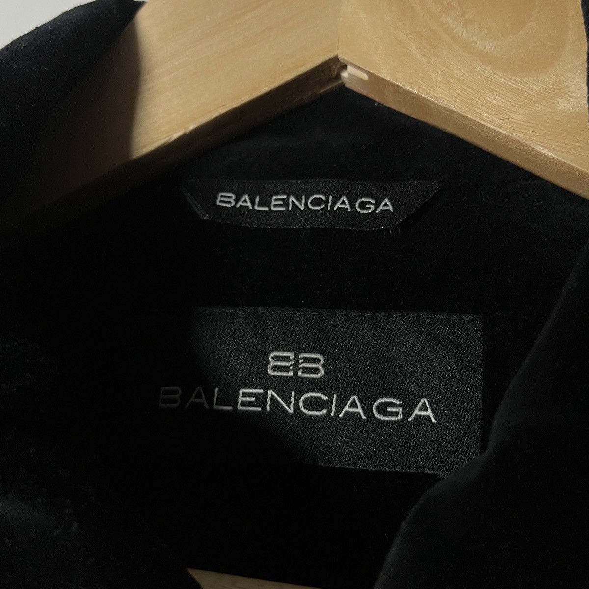 Balenciaga Rare Vintage Balenciaga Zip-up Black Velvet Jacket Size US M / EU 48-50 / 2 - 4 Thumbnail