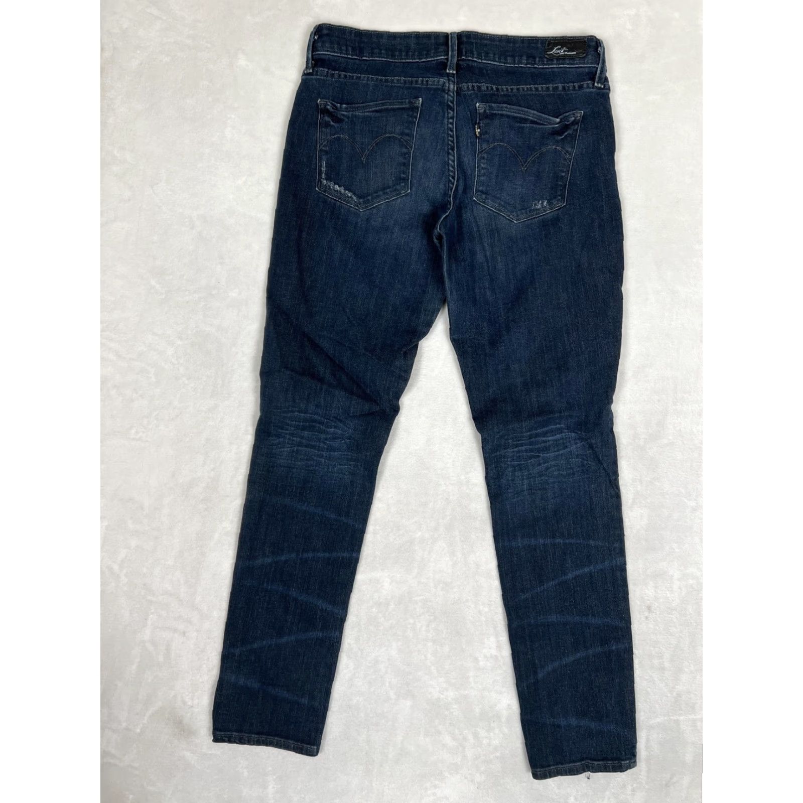 Levi's Levi's Womens Demi Curve Skinny Jeans 28 Blue Dark Wash Mid Rise Slim Denim Size 28" / US 6 / IT 42 - 5 Thumbnail