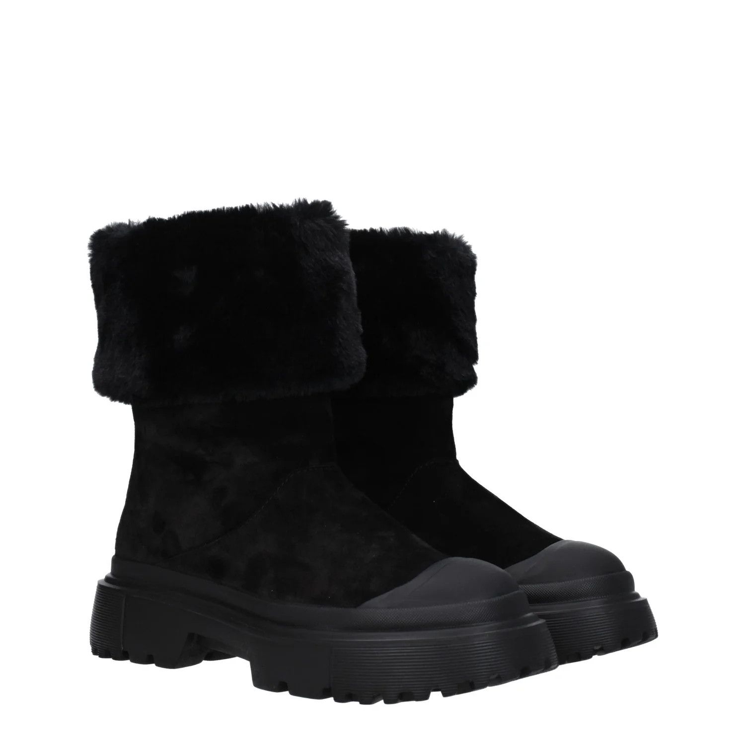 Hogan ob1o1e1124 Suede Ankle Boots in Black Size US 5 / IT 35 - 2 Thumbnail