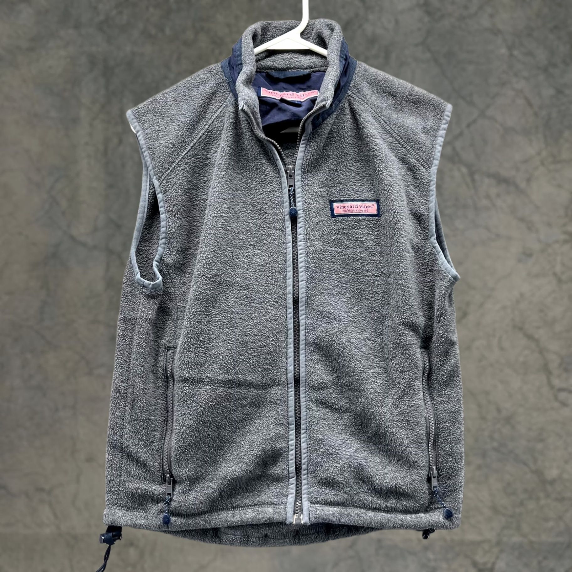 Vineyard Vines Vineyard Vines Women XS Gray Full Zip Fleece Jacket Sleeveless Sweater Size XS / US 0-2 / IT 36-38 - 1 Thumbnail