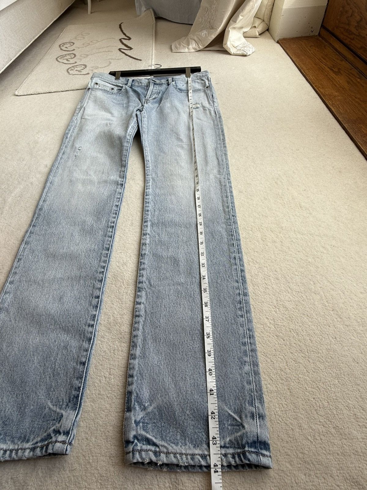Saint Laurent Paris SS23 Saint Laurent distressed slim jeans Santa Monica 31 Size US 31 - 10 Thumbnail