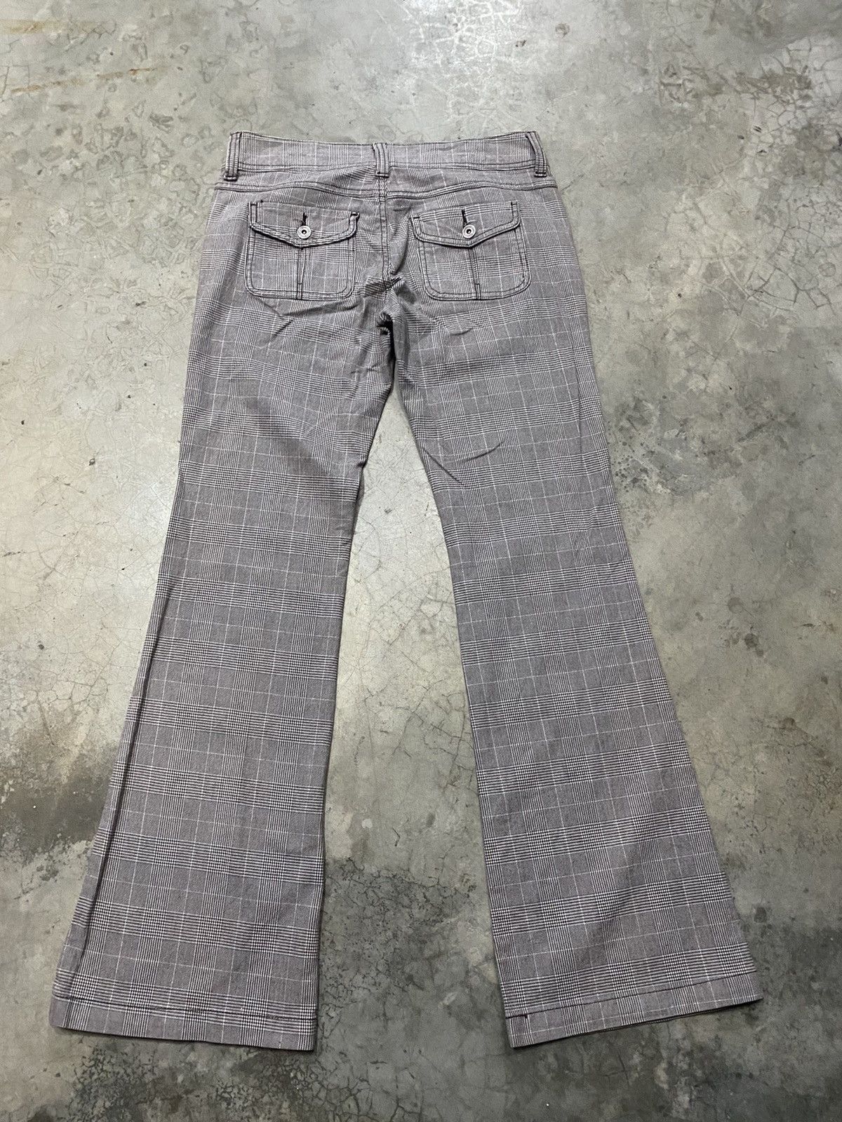 Japanese Brand Japanese Checkered Flare Gothic Stretchable 121 Size US 32 / EU 48 - 5 Thumbnail