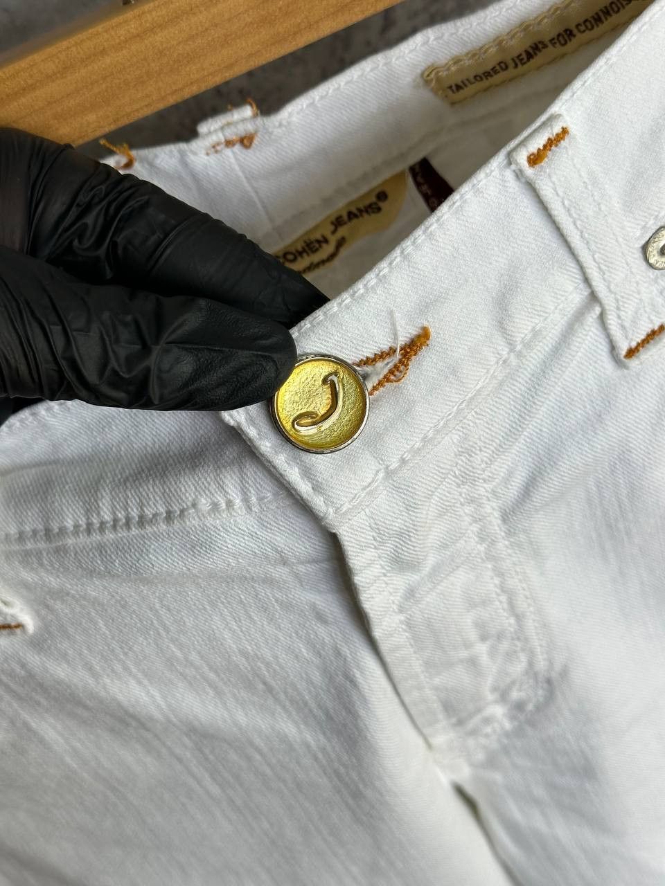 Jacob Cohen Jacob Cohen Luxury White Skinny Pants Stretch Denim Jeans Size 28" / US 6 / IT 42 - 8 Thumbnail