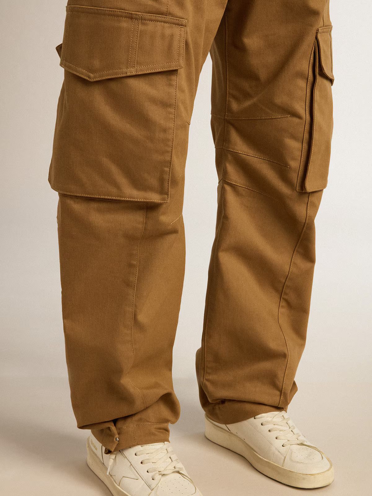 Golden Goose o1s22i1n1224 Twill Cargo Pant in Beige Size US 32 / EU 48 - 2 Thumbnail