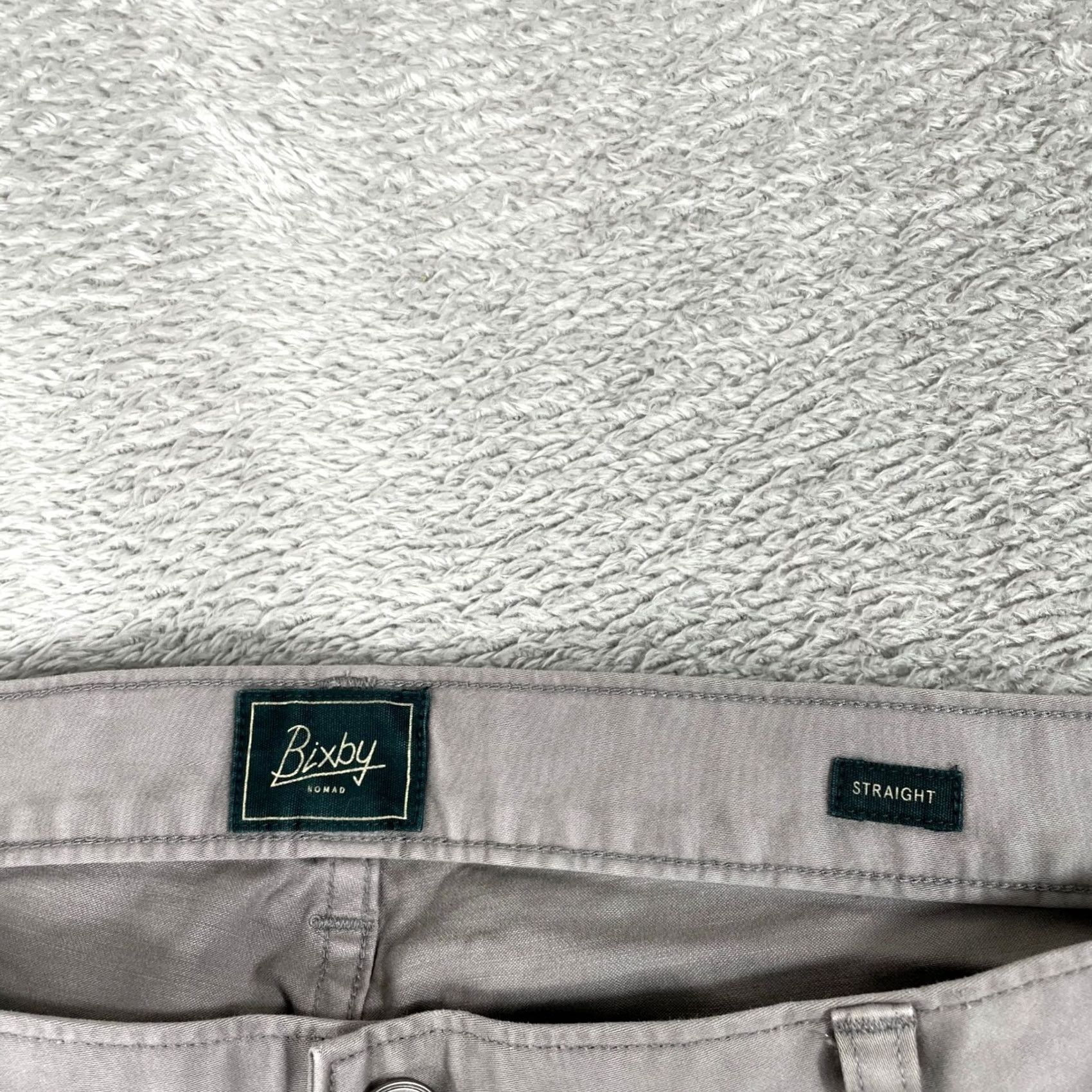 Nomad Bixby Nomad Pants Mens 32x34 Straight Fit Stretch Casual Gray Size US 32 / EU 48 - 3 Thumbnail