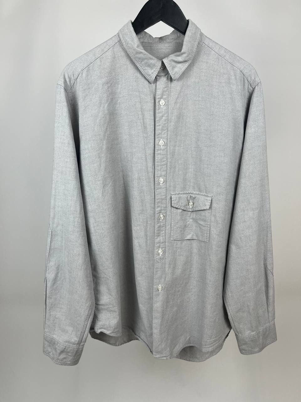 Garbstore Garbstore Mens Oxford Grey Pocket Shirt Size XL (0553) Size US XL / EU 56 / 4 - 1 Thumbnail