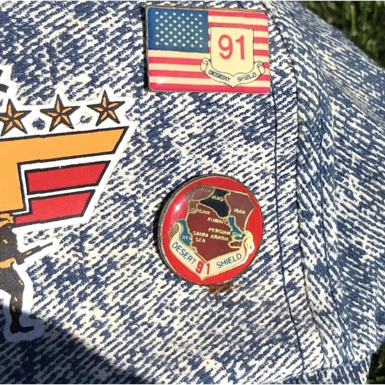 Vintage VINTAGE Desert Storm Trucker Hat 90s Adjustable All Over Print Snapback Military Cap Collectible Mens Size ONE SIZE - 3 Thumbnail