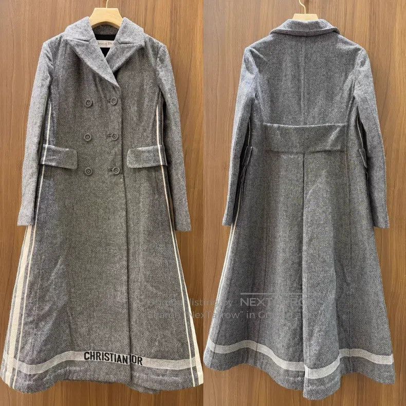 Dior Dior Grey wool coat Size XS / US 0-2 / IT 36-38 - 1 Thumbnail