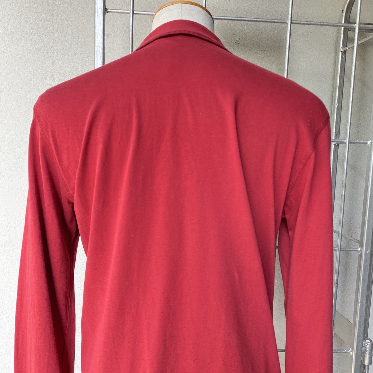 Marithe + Francois Girbaud MARITHE FRANÇOIS GIRBAUD Red Zip-Detail Long Sleeve Shirt Size US L / EU 52-54 / 3 - 21 Thumbnail