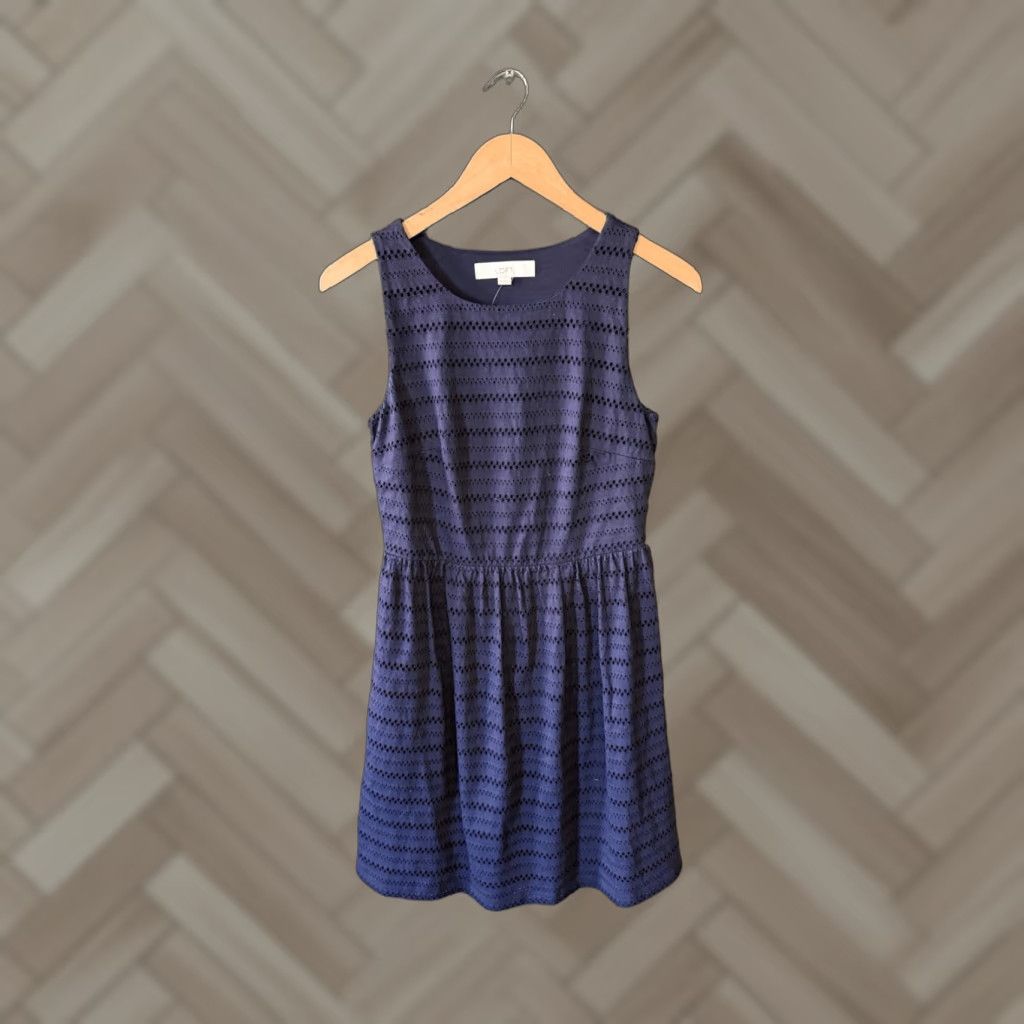 Loft Ann Taylor Womens Dress Sleeveless Blue Slip NWT XS Size XS / US 0-2 / IT 36-38 - 1 Thumbnail