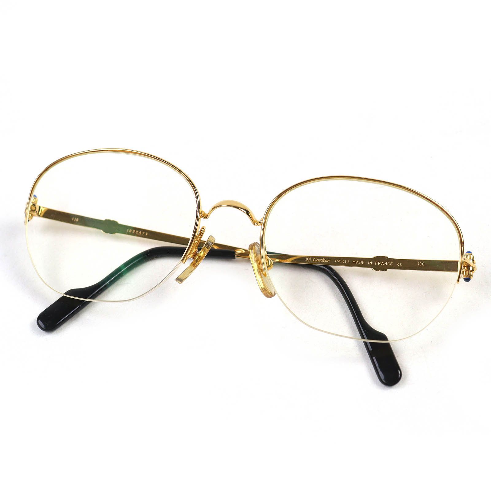 Cartier Cartier Cartier Trinity Half Rim Glasses Metal Glasses DUTY FREE for USA Size ONE SIZE - 1 Thumbnail