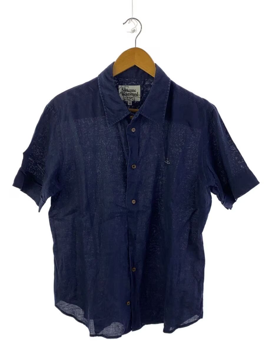 Vivienne Westwood Orb Linen Short Sleeve Button Shirt Size US M / EU 48-50 / 2 - 1 Thumbnail