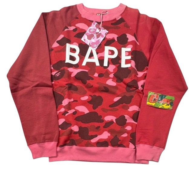 Bape BAPE Crew neck Sweatshirt Red camo Size ONE SIZE - 1 Thumbnail