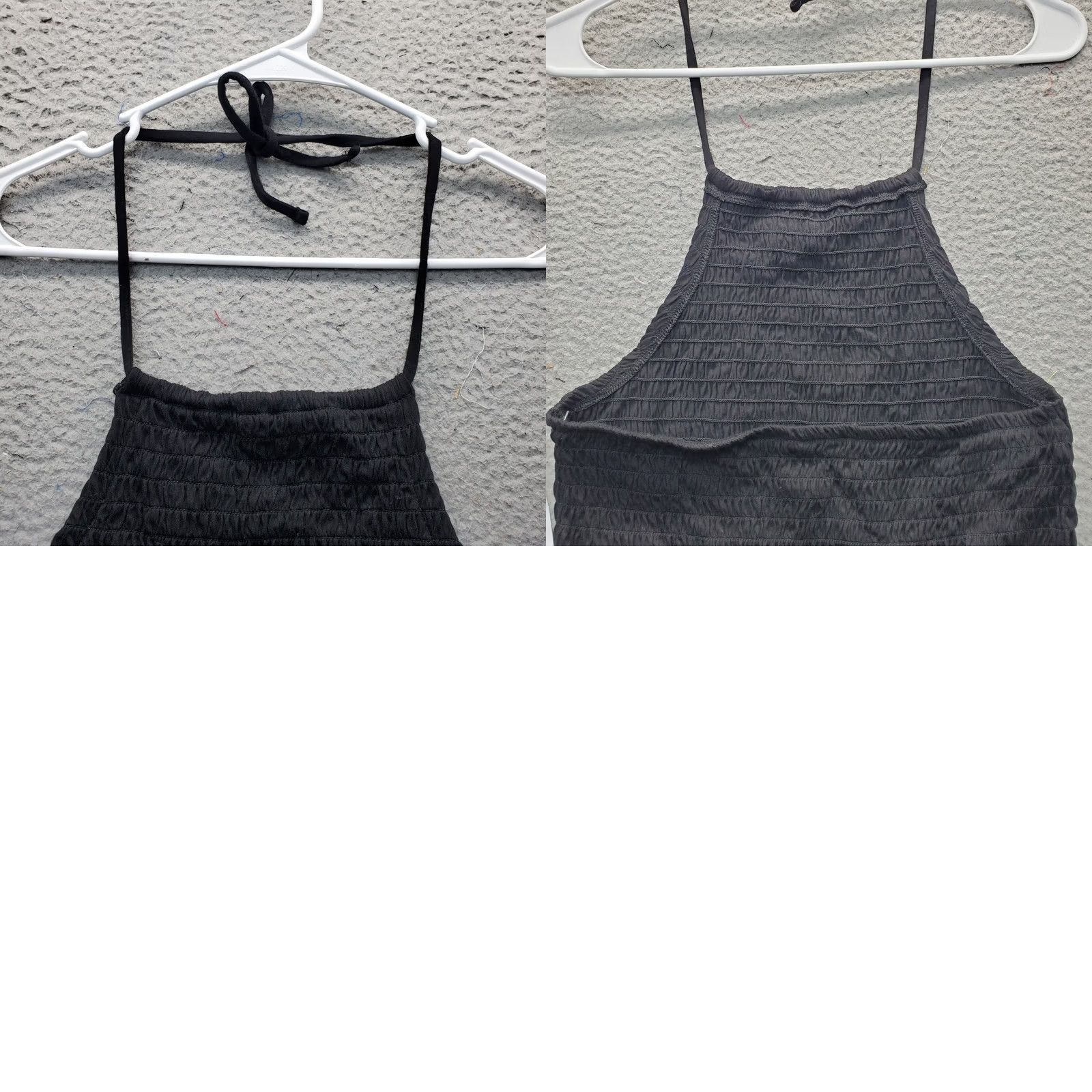 Old Navy Old Navy Cropped Top Womens M Black Sleeveless Halter Neck Backless Shirt Tank Size M / US 6-8 / IT 42-44 - 8 Thumbnail