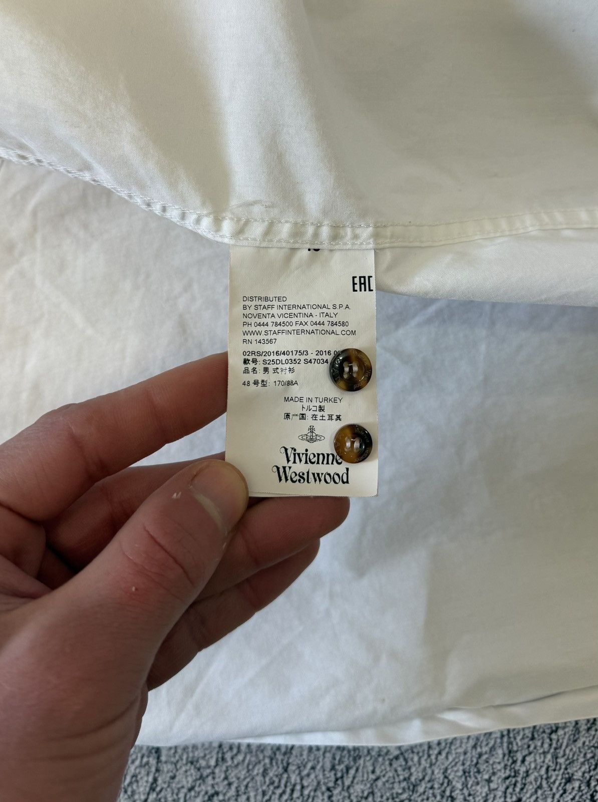 Vivienne Westwood Vivienne Westwood Shirt Logo Button Up Men 48 Long Sleeve Size US M / EU 48-50 / 2 - 7 Thumbnail