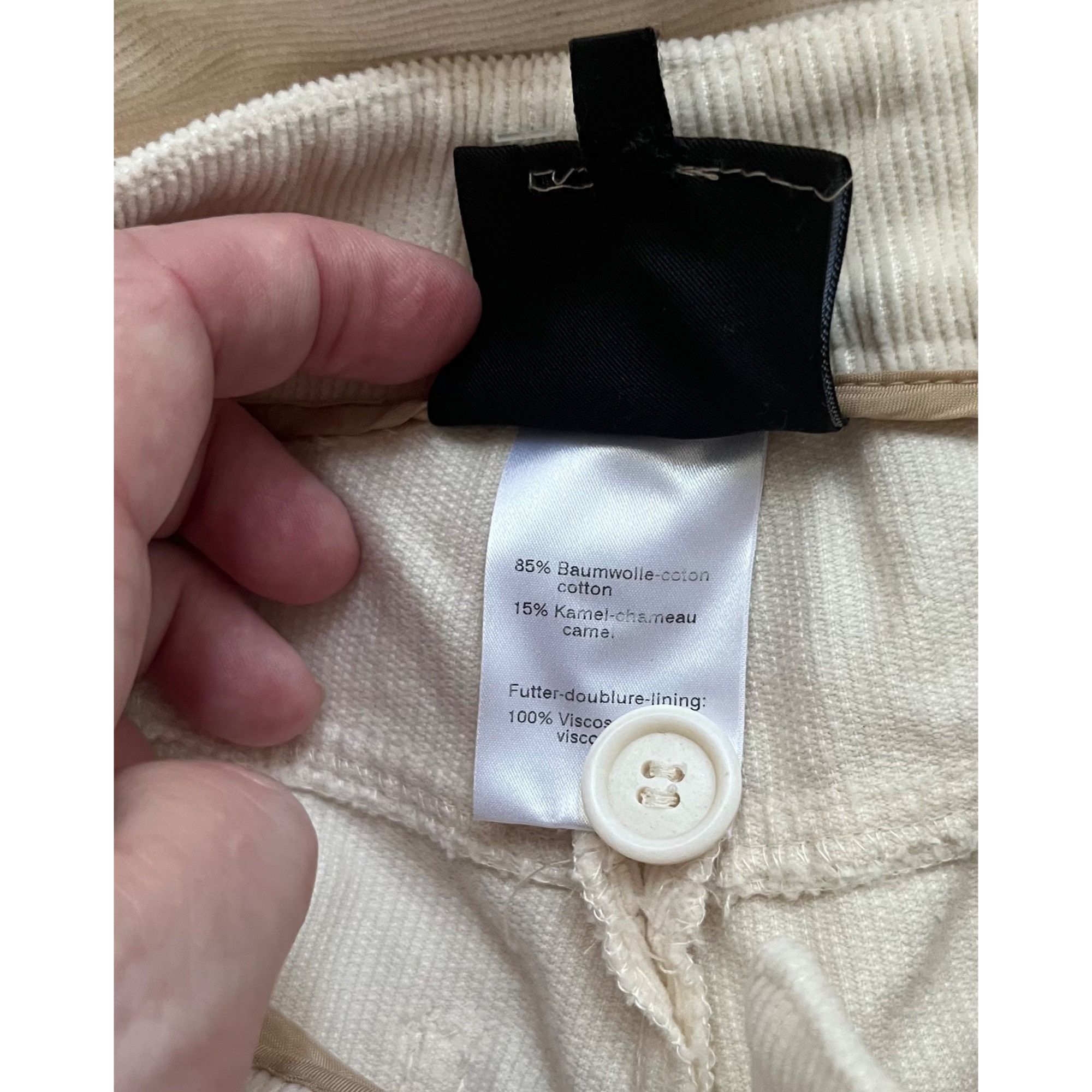 Akris $895 VTG NWT Akris 2 Corduroy Pants Cotton Camel Wool High W Size 26" / US 2 / IT 38 - 5 Thumbnail
