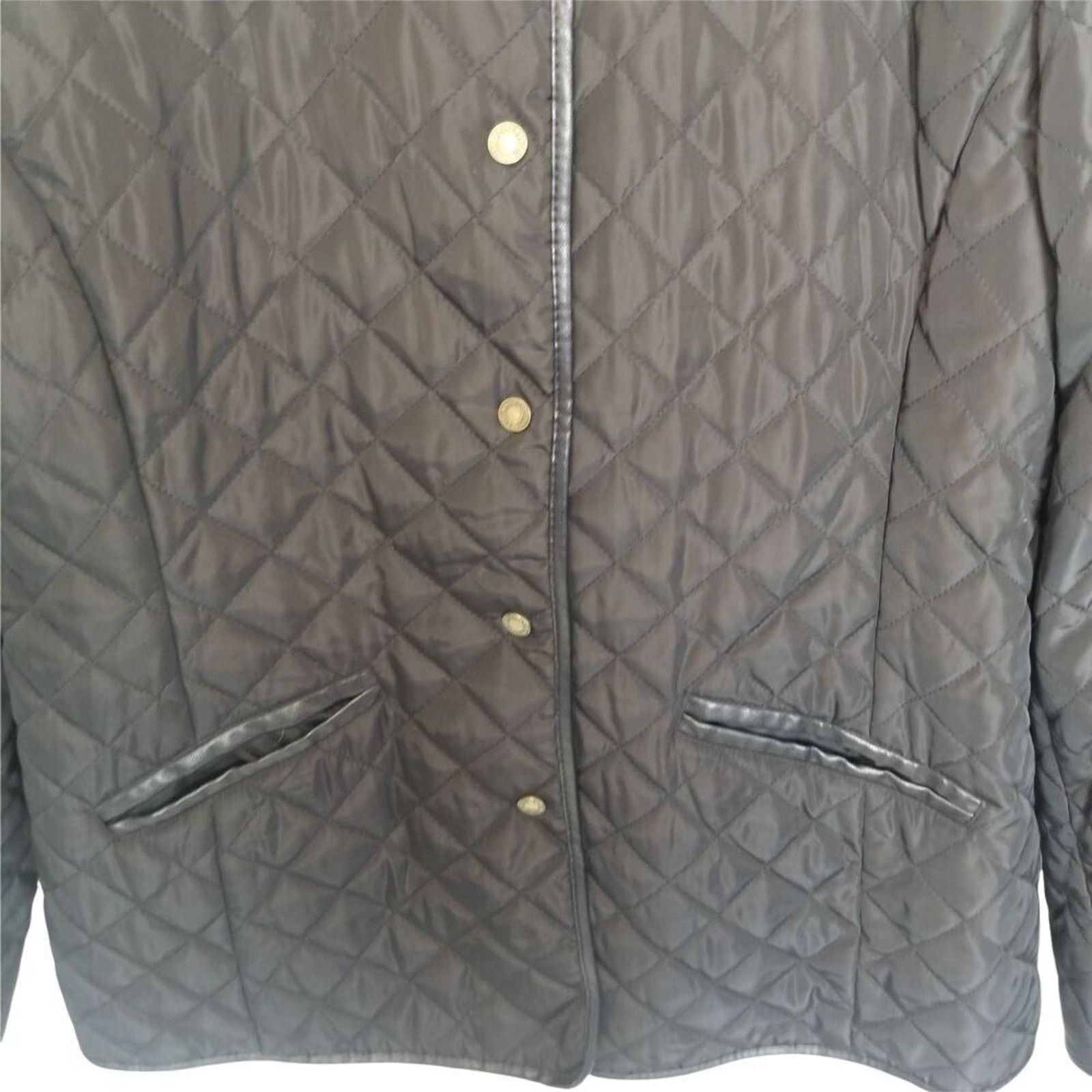 Lauren Ralph Lauren Lauren Ralph Lauren Womens Quilted Jacket Equestrian Classic Size L / US 10 / IT 46 - 3 Thumbnail