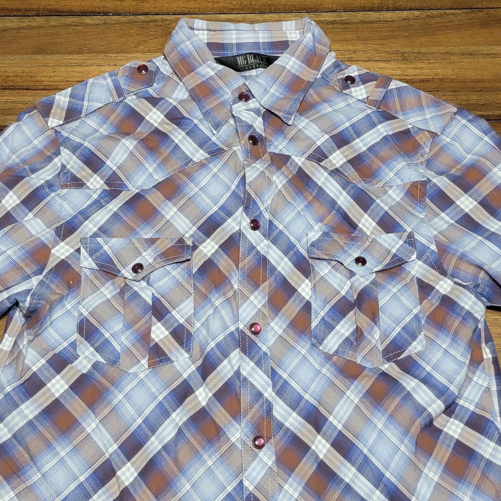 Other MG Black Label LS Pearl Snap Western Shirt - Size Medium Size US M / EU 48-50 / 2 - 2 Thumbnail