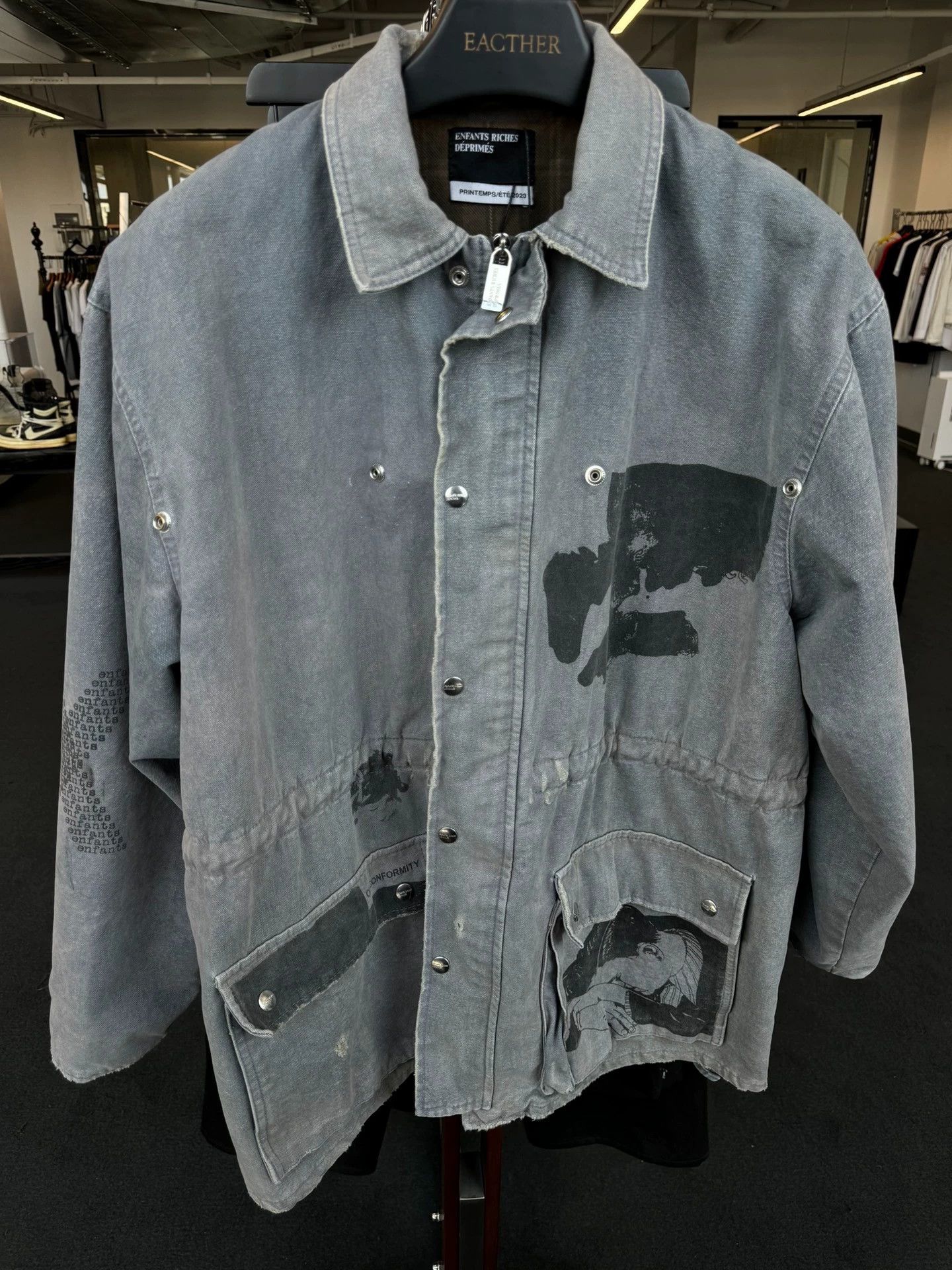 Enfants Riches Deprimes Hunting heavy industry washed jacket