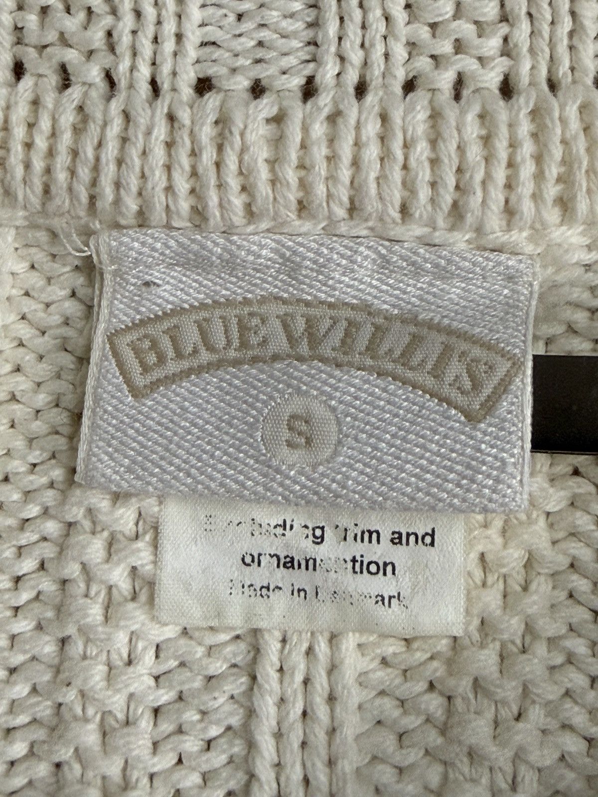 Other Vintage Blue Willi's Heavy Cable Knit Full-Zip Sweater Size S / US 4 / IT 40 - 1 Thumbnail