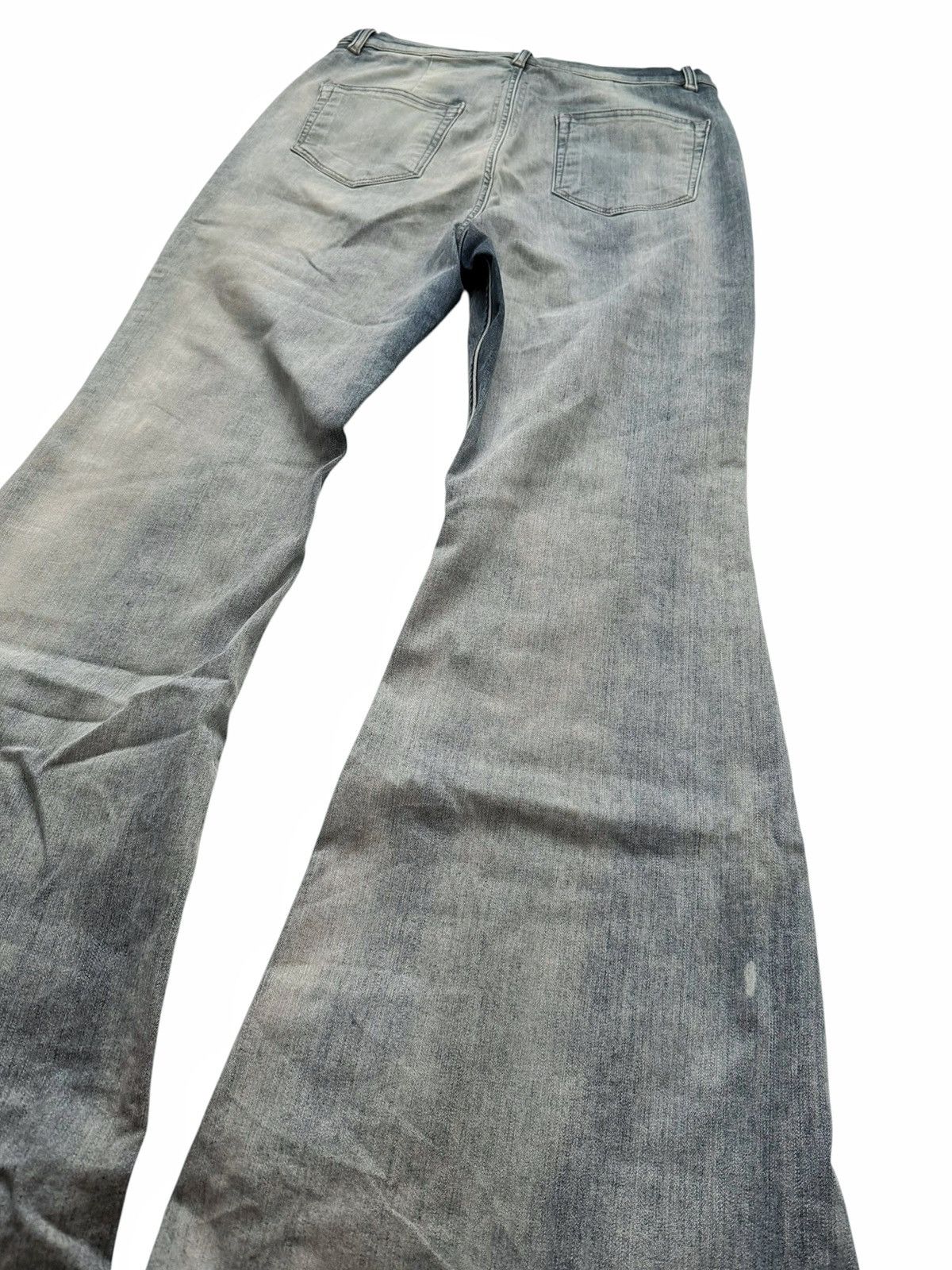 Rick Owens Sky Hustler Mineral Bolan Bootcut Denim Flare Size US 33 - 8 Thumbnail