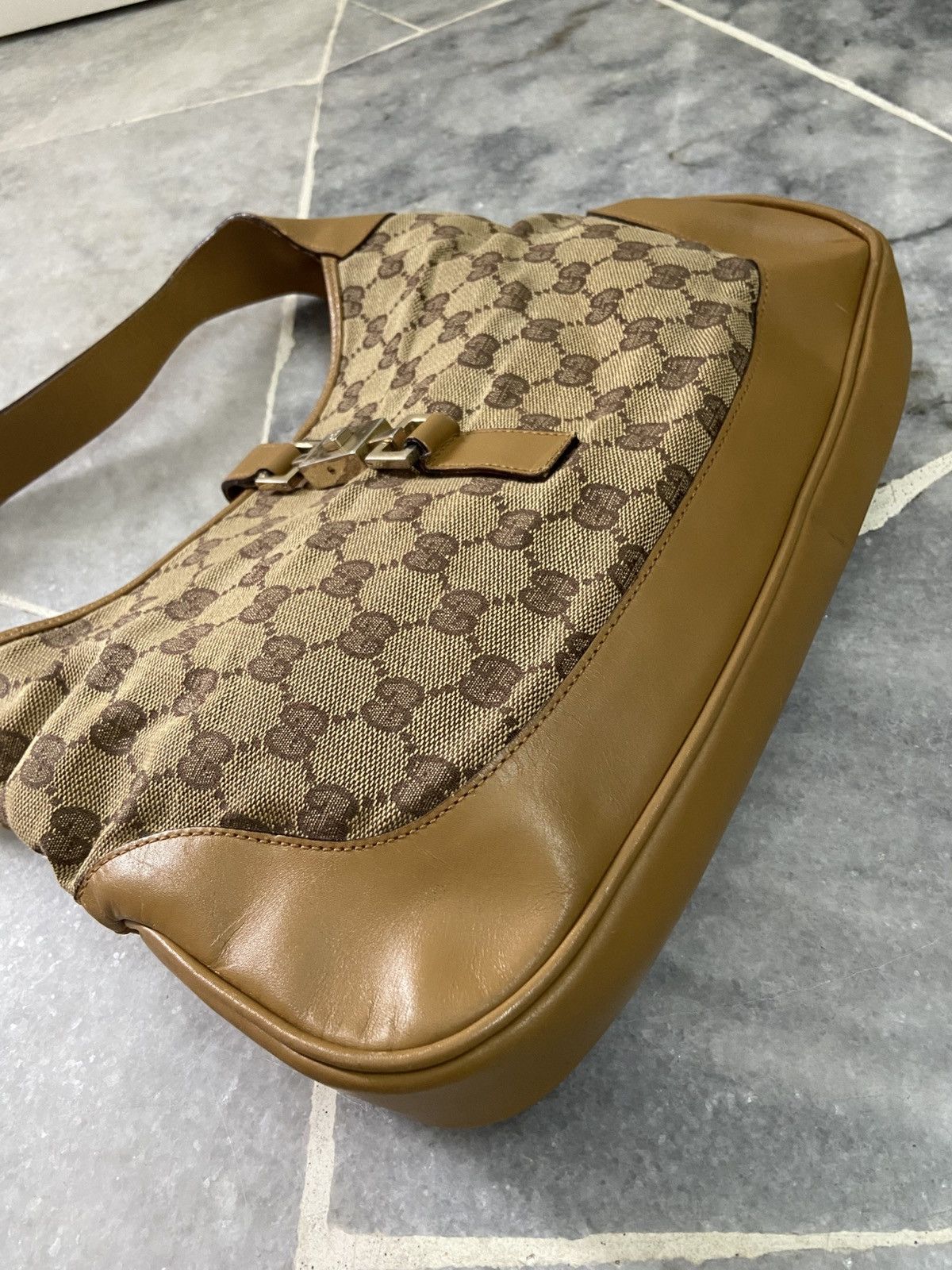Gucci Gucci Gucci Vintage Jackie Bag in Brown Canvas and Leather Size ONE SIZE - 6 Thumbnail