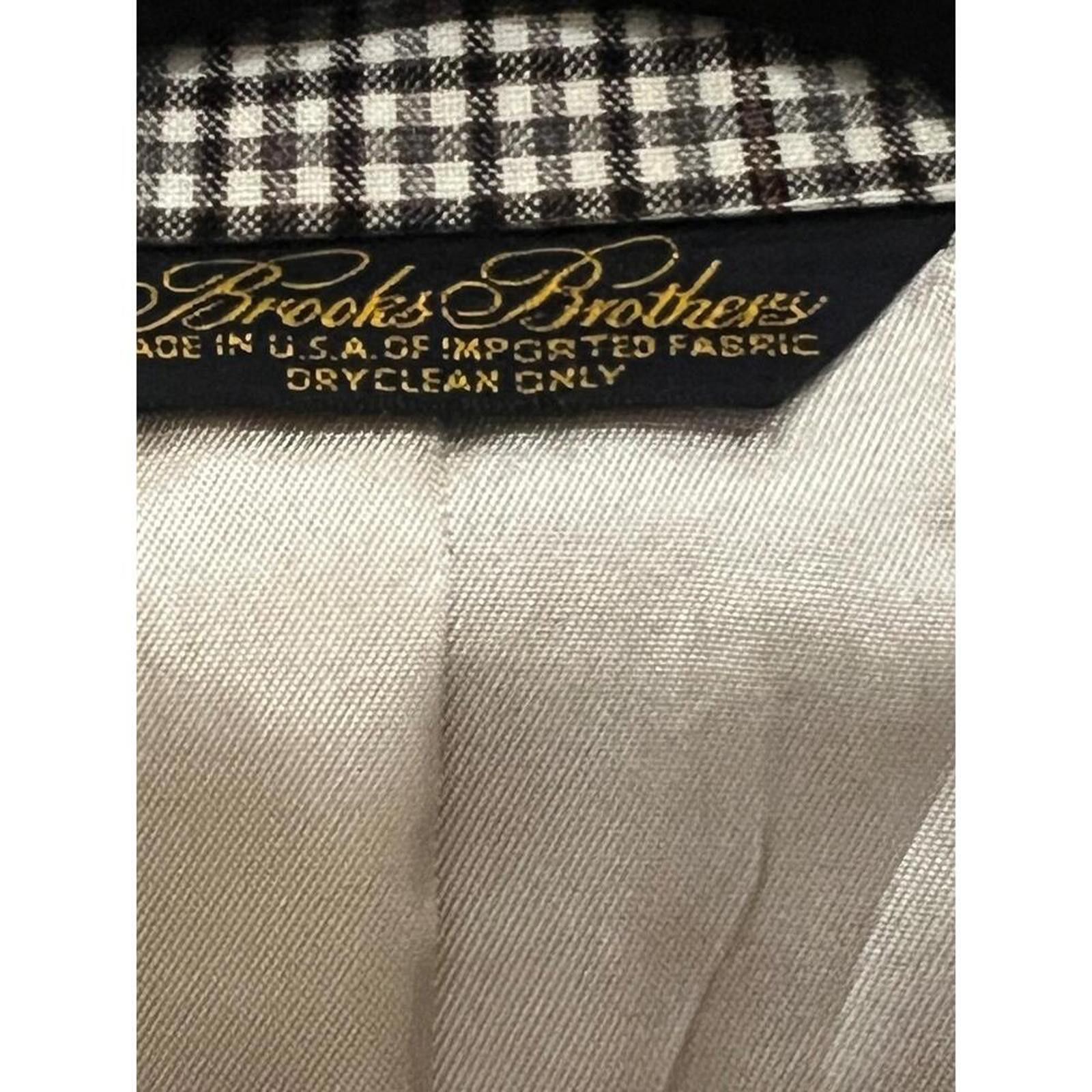 Brooks Brothers Brooks Brothers Men Blazer 42R Brown Plaid Two Button wool Size 42R - 5 Thumbnail