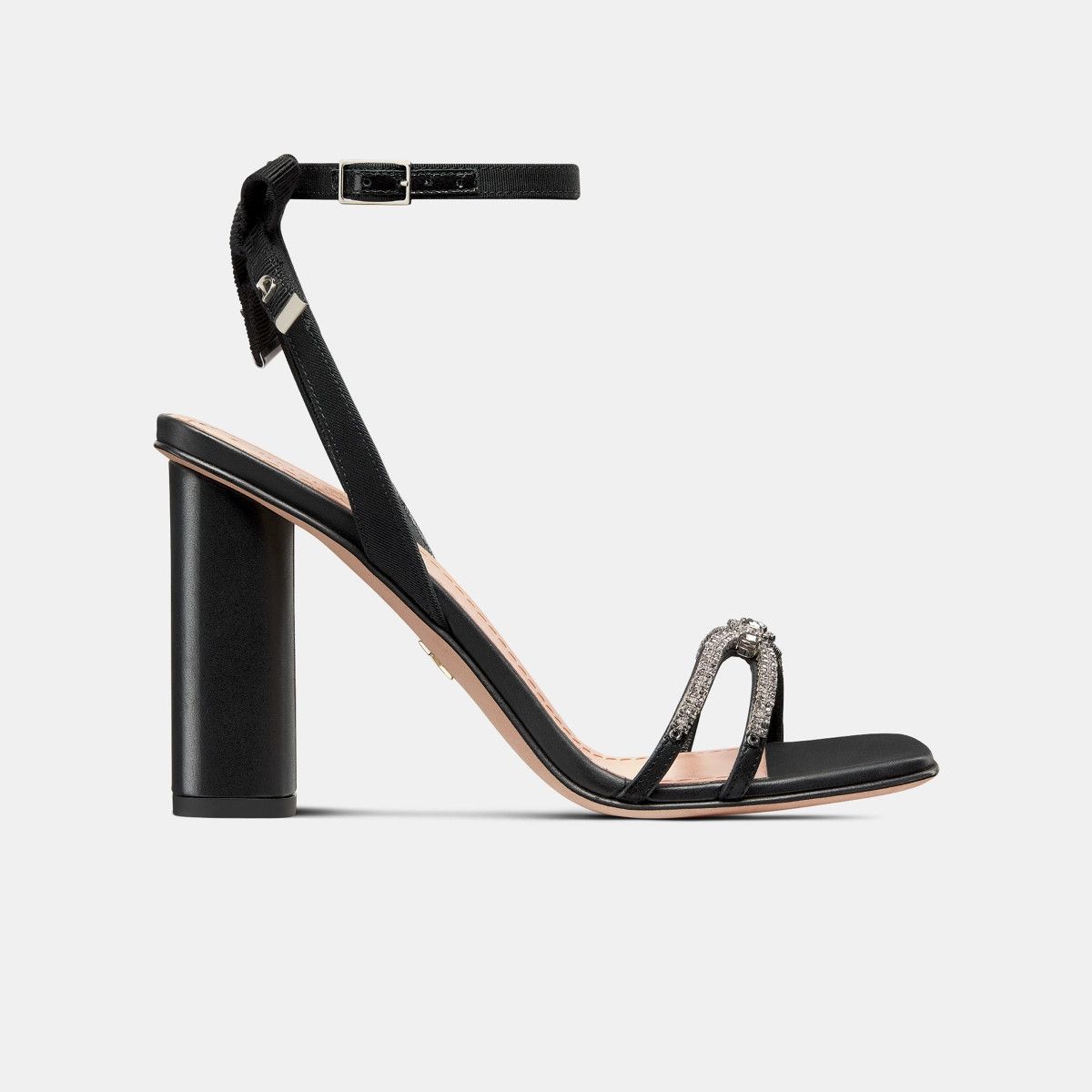 o1bcso1str0226 Dior Sunset Heeled Sandal in Black