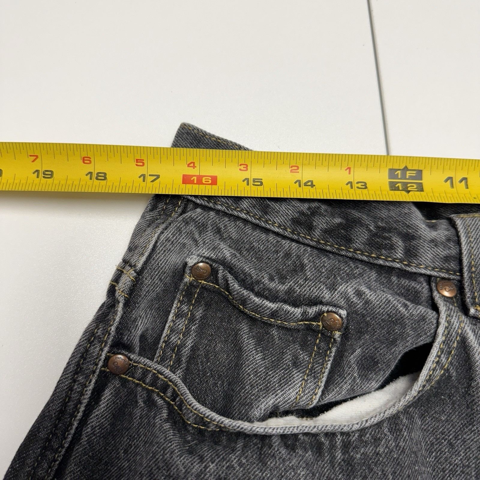 Anchor Blue Vintage Anchor Blue Baggy Jean Shorts Mens 34 (33x14.5) Fade Size US 34 / EU 50 - 9 Thumbnail