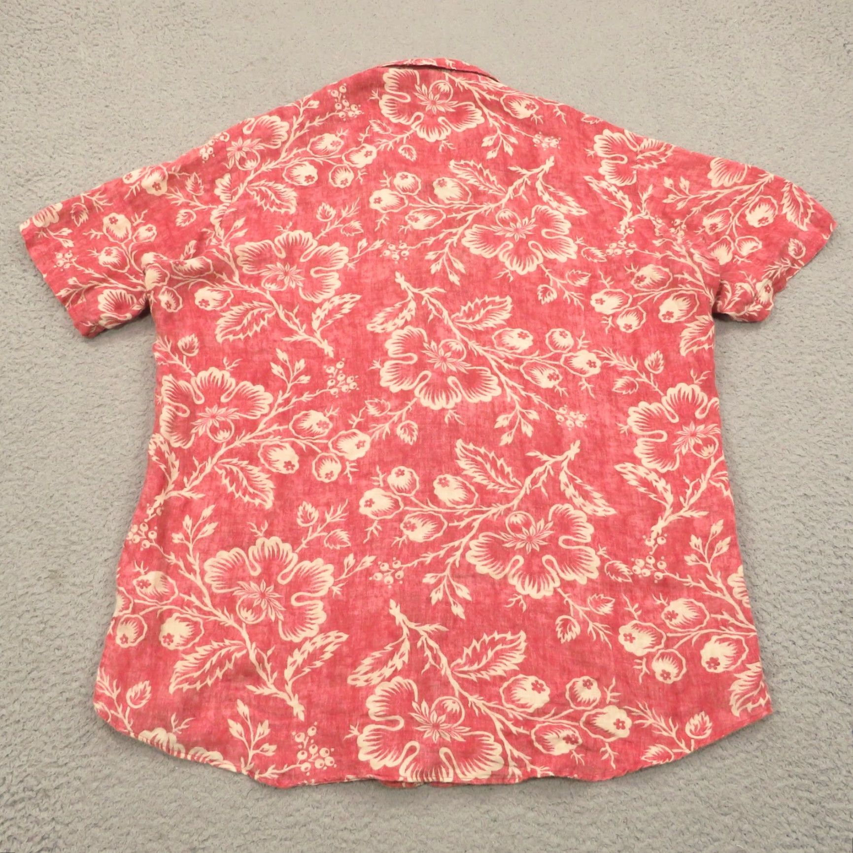 Polo Ralph Lauren VTG Polo Ralph Lauren Shirt Men Medium Bonnard Linen Floral Pink Red Camp Collar Size US M / EU 48-50 / 2 - 5 Thumbnail