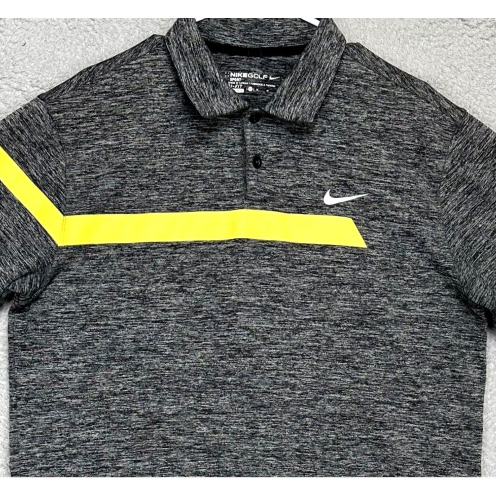 Nike Nike Dri-Fit Golf Shirt Polo Short Sleeve Mens Medium Grey Athletic Rugby Club Size US M / EU 48-50 / 2 - 2 Thumbnail