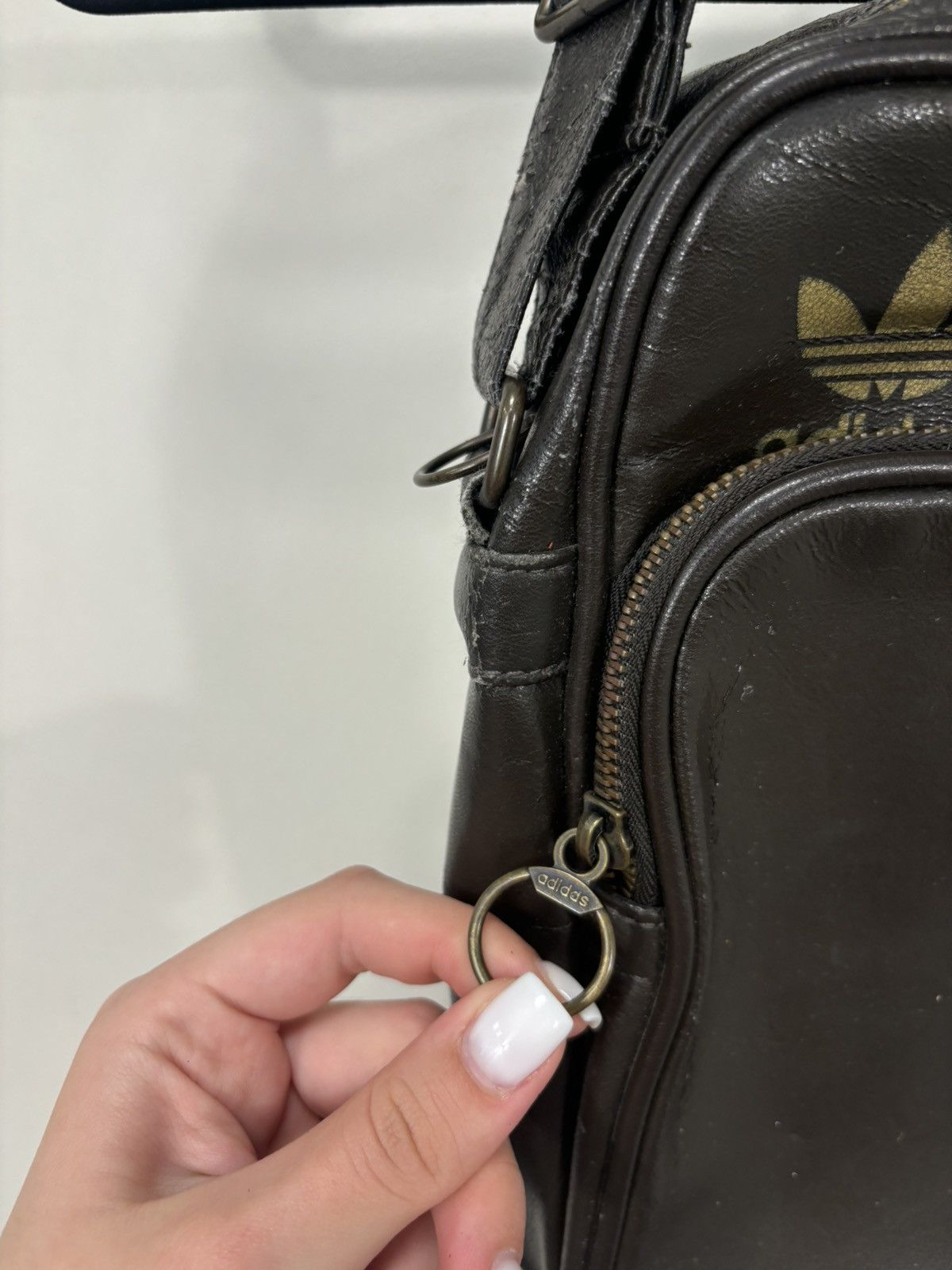 Adidas Vintage Adidas Samba Y2K Hype Brown Leather Messenger Bag Size ONE SIZE - 4 Thumbnail
